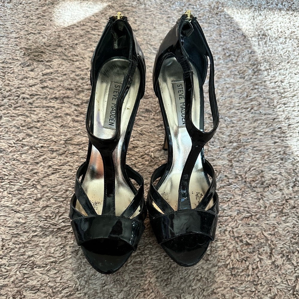 Steve Madden black stilettos